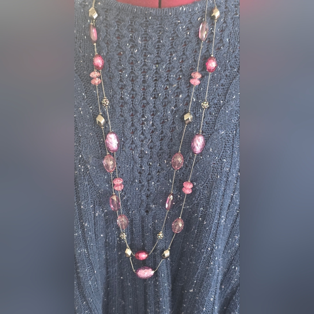 Two Strand Beaded Necklace